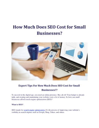 How Much Does SEO Cost for Small Businesses?