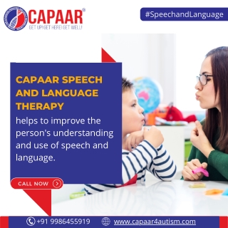 Speech and Language Therapy for autism - Best Autism Centre Bangalore - CAPAAR