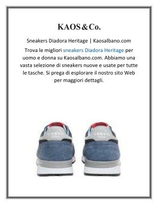 Sneakers Diadora Heritage Kaosalbano.com