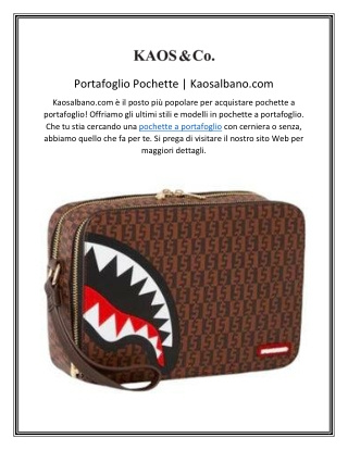 Portafoglio Pochette Kaosalbano.com