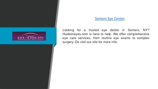 Somers Eye Center | Hudsoneyes.com