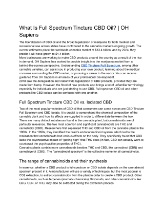 What Is Full Spectrum Tincture CBD Oil_ _ OH Sapiens