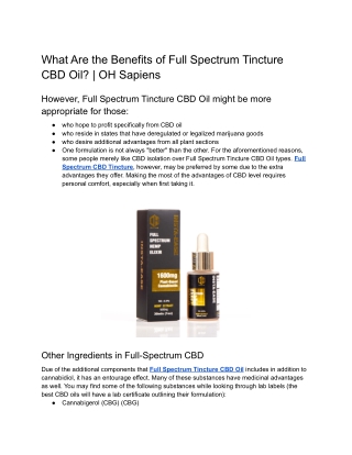 What Are the Benefits of Full Spectrum Tincture CBD Oil_ _ OH Sapiens