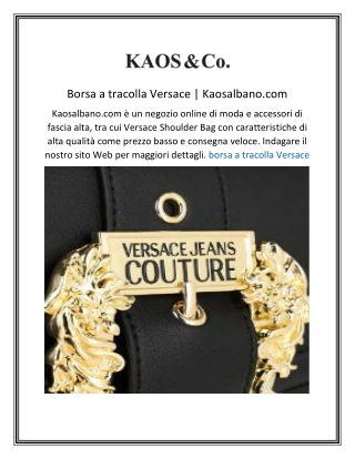 Borsa a tracolla Versace  Kaosalbano.com