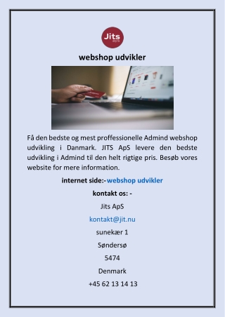 webshop udvikler