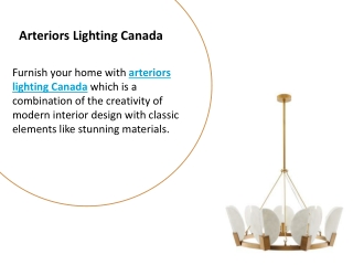 Arteriors Lighting Canada