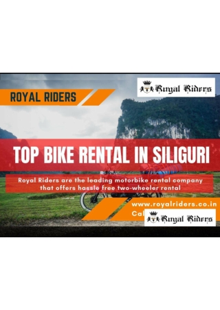 Top bike on rent in Siliguri