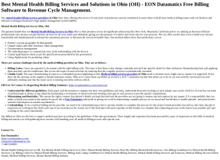 Mental Health Billing Services in Ohio (1)