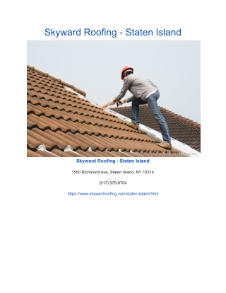 Skyward Roofing - Staten Island