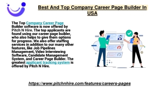 Best And Top Company Career Page Builder In USA