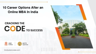 10 Career Option After an Online MBA In India