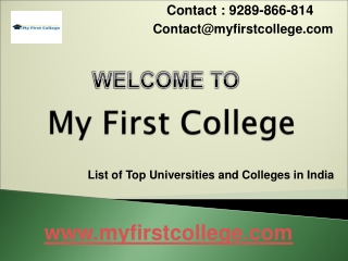 Top colleges and universities in India