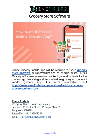 Grocery Store Software