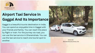 Airport Taxi Service In Gaggal And Its Importance