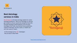 Best online  astrology services in india - Myastroguruji