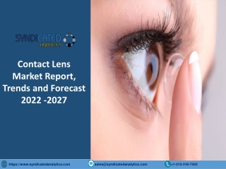 Contact Lens Market Size PDF 2022-2027 Syndicated Analytics