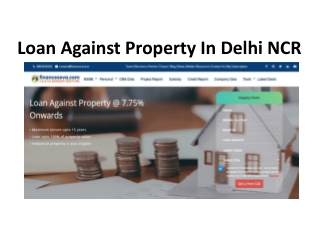 Loan Against Property In Delhi NCR