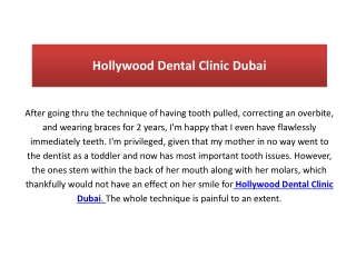 Hollywood Dental Clinic Dubai