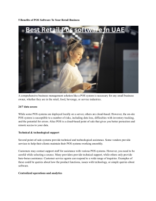 Best Retail Pos software in UAE
