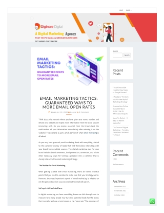 Email Marketing Tactics Guaranteed Ways To More Email Open Rates