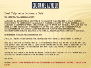 Best Calphalon Cookware Sets