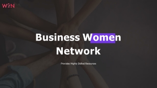 Highly Skilled Resources Provided by Women Business Network