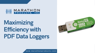 Maximizing Efficiency with PDF Data Loggers