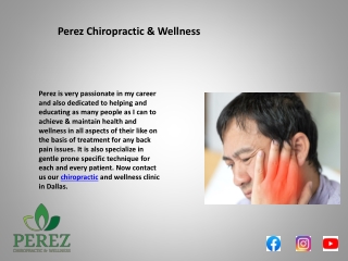 Perez Chiropractic & Wellness Center In Dallas