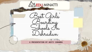 Best Girls' Boarding Schools in Dehradun