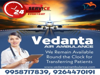 Get India's Remarkable CCU Setup by Vedanta Air Ambulance Service in Patna