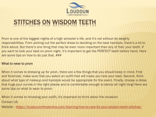 Stitches On Wisdom Teeth