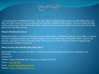Medhealth Clinic