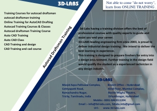 Auto CAD Training