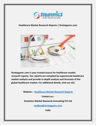 Healthcare Market Research Reports | Strategymrc.com