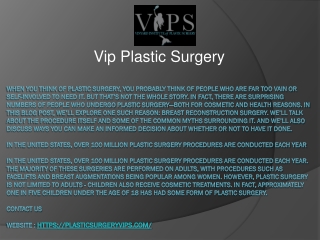 Vip Plastic Surgery