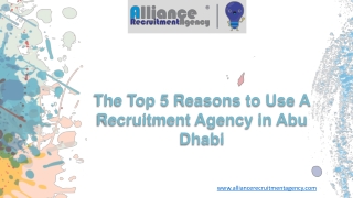 Recruitment Agency In Abu Dhabi - Alliance Recruitment Agency