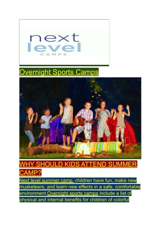 Overnight Sports Camps