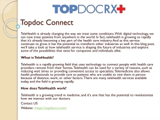Topdoc Connect