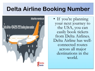 Delta Airlines 1(844)-226-2252 greatest customer service Number.