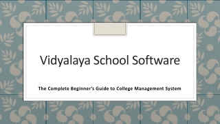 The Complete Beginner’s Guide to College Management System