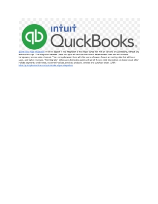 quickbooks vtiger integration