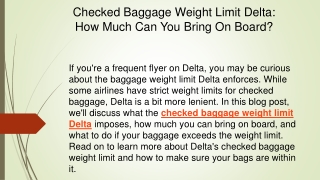 Checked Baggage Weight Limit Delta How Much Can You Bring On Board
