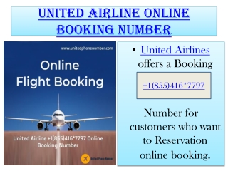 United Airline  1(855)416-7797 cancelation Number