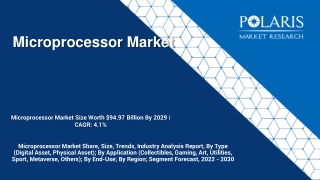 Microprocessor Market Size, Scope, Share, Growth Analysis 2030