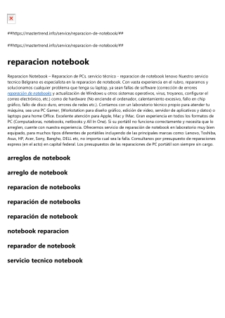 reparador de notebook