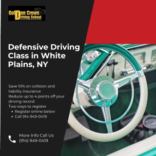 Defensive Driving Class in White Plains, NY