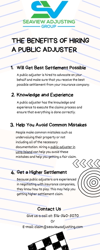 The Benefits of Hiring a Public Adjuster