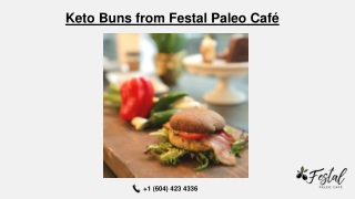 Keto Buns from Festal Paleo Café