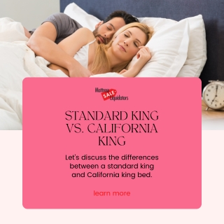 Standard King Vs. California King At Orange County Mattress Sale