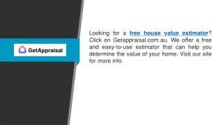 Free House Value Estimator   Getappraisal.com.au